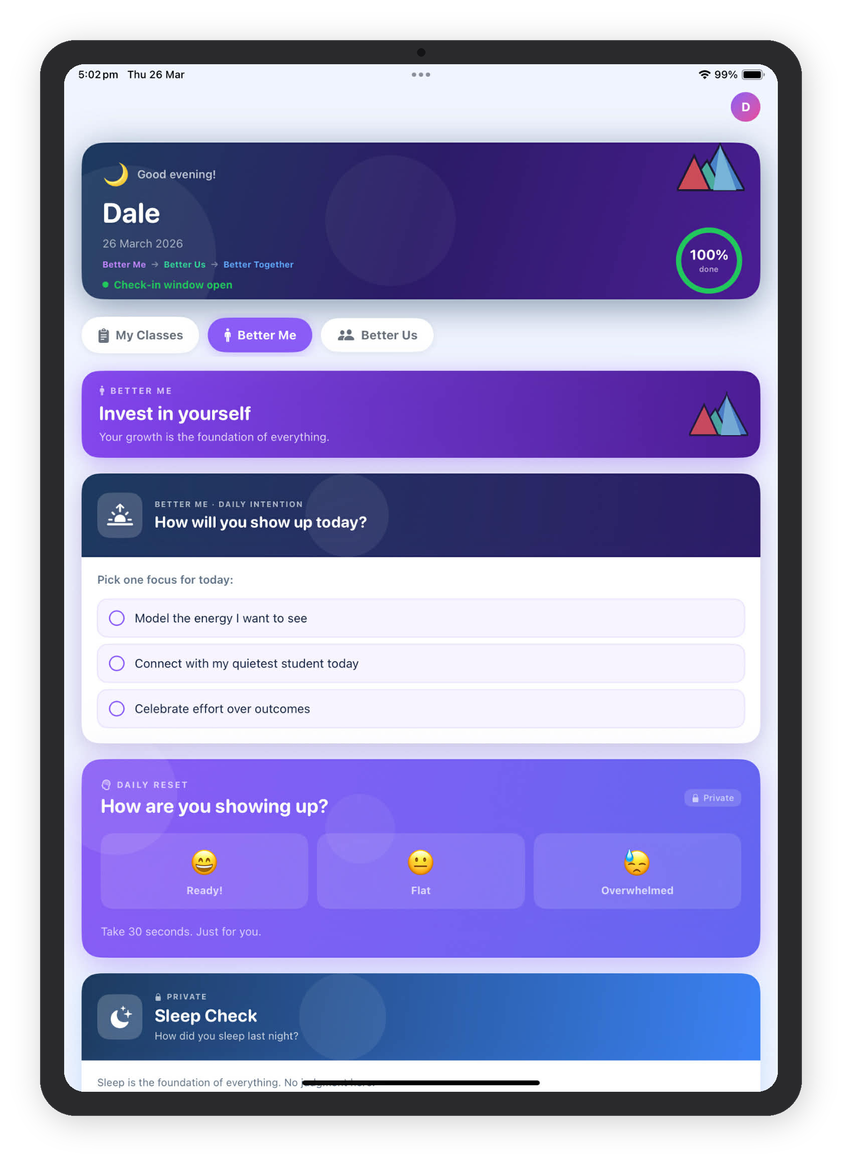 The Better Us Project - Gamified Classroom Kindness & Well-being
